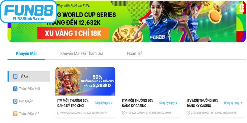 Đánh giá FUN88 qua chính sách khuyến mãi thiết thực
